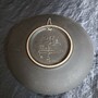 Vintage Wandteller Keramik Mehrfarbig 1950er Jahre 1