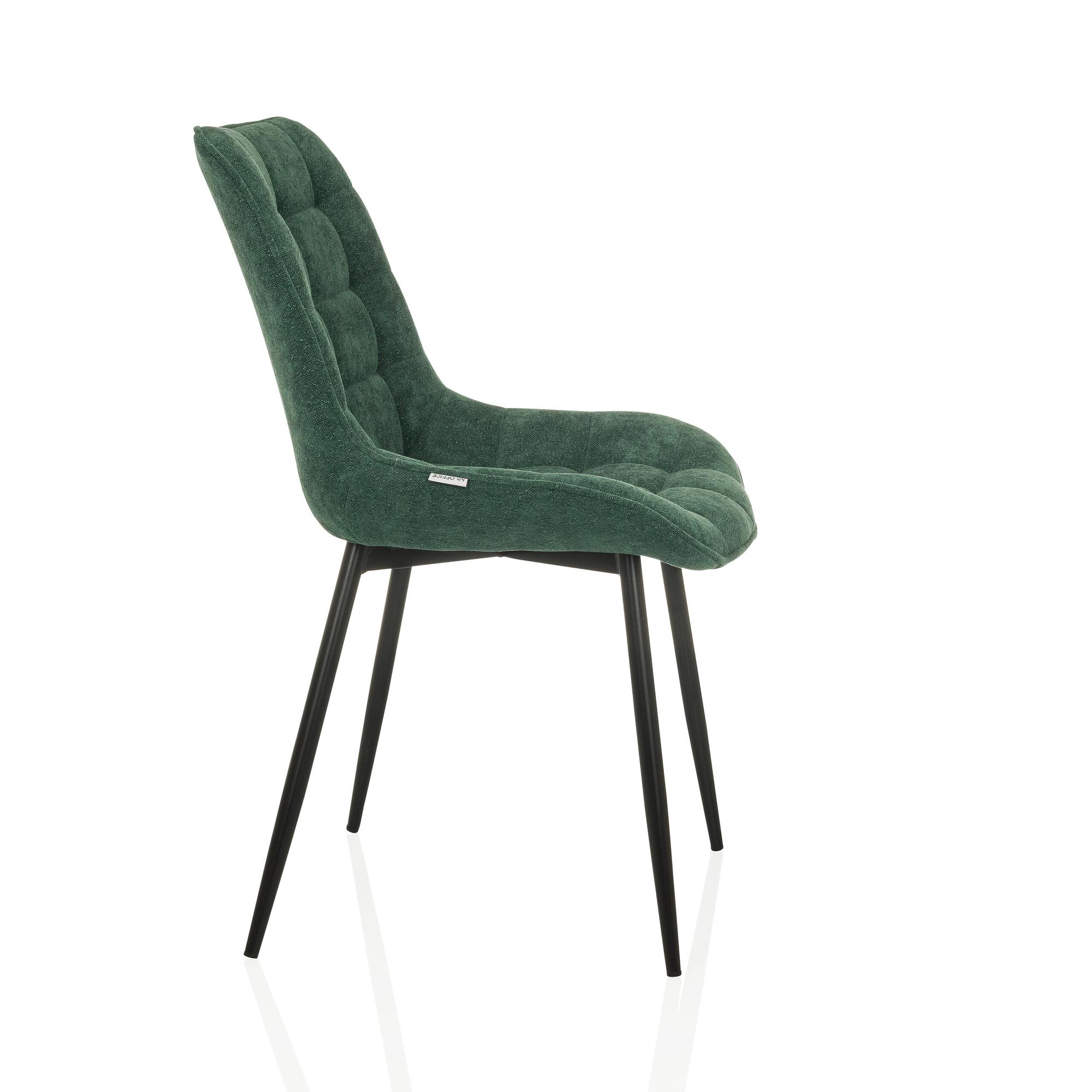 ELARIS Dining chair fabric green 7