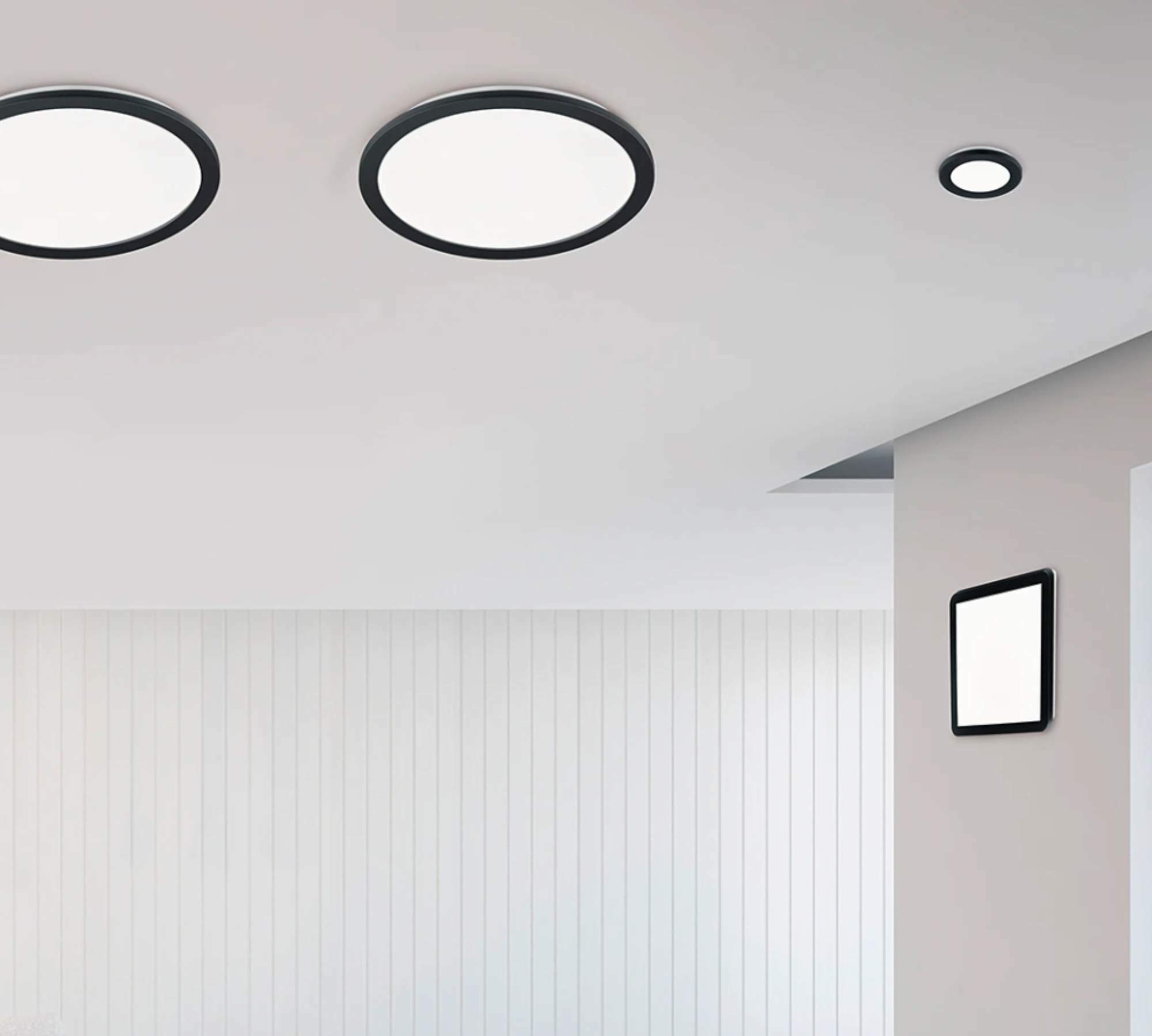 1-Flaming ceiling light Polycarbonate Black 1