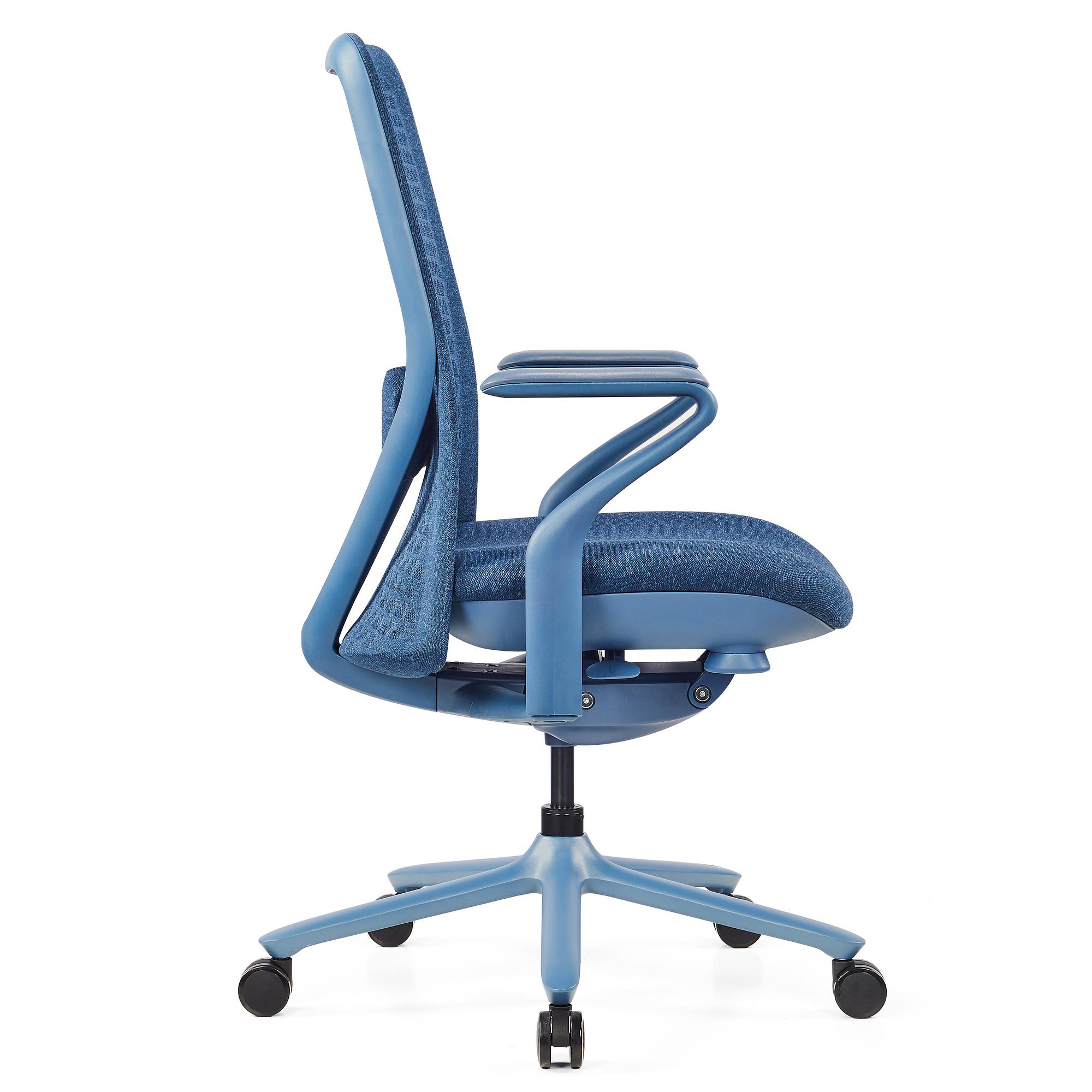 VERVIO Bürostuhl Netzstoff Blau 1