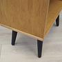 Vintage Bücherregal Eschenholz Braun 1970er Jahre 10