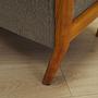 Vintage Sofa Buchenholz Textil Grau 1960er Jahre 11