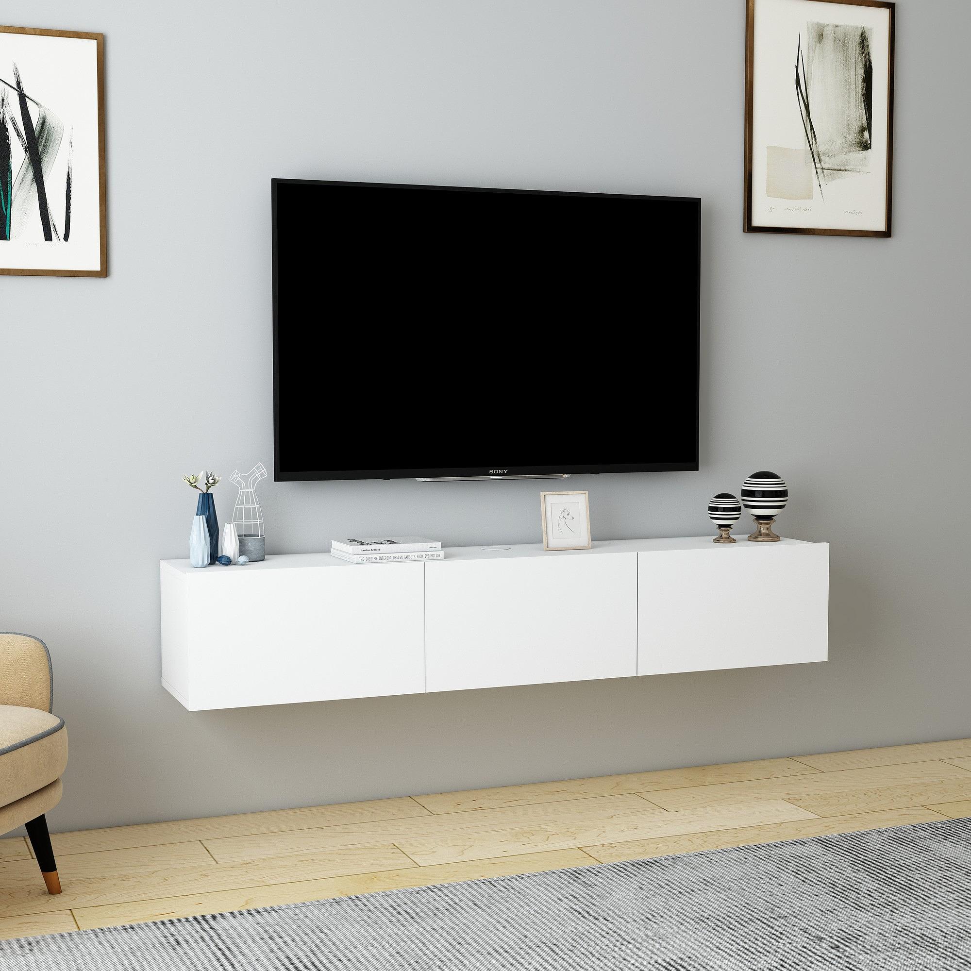 Denby TV Stand White 1