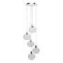 NADE pendant light 5-bulb glass iron 2