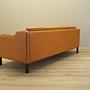 Sofa Leder Orange 1970er Jahre 4