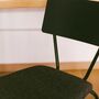 Jara Stuhl Metall Holz Textil Schwarz 5