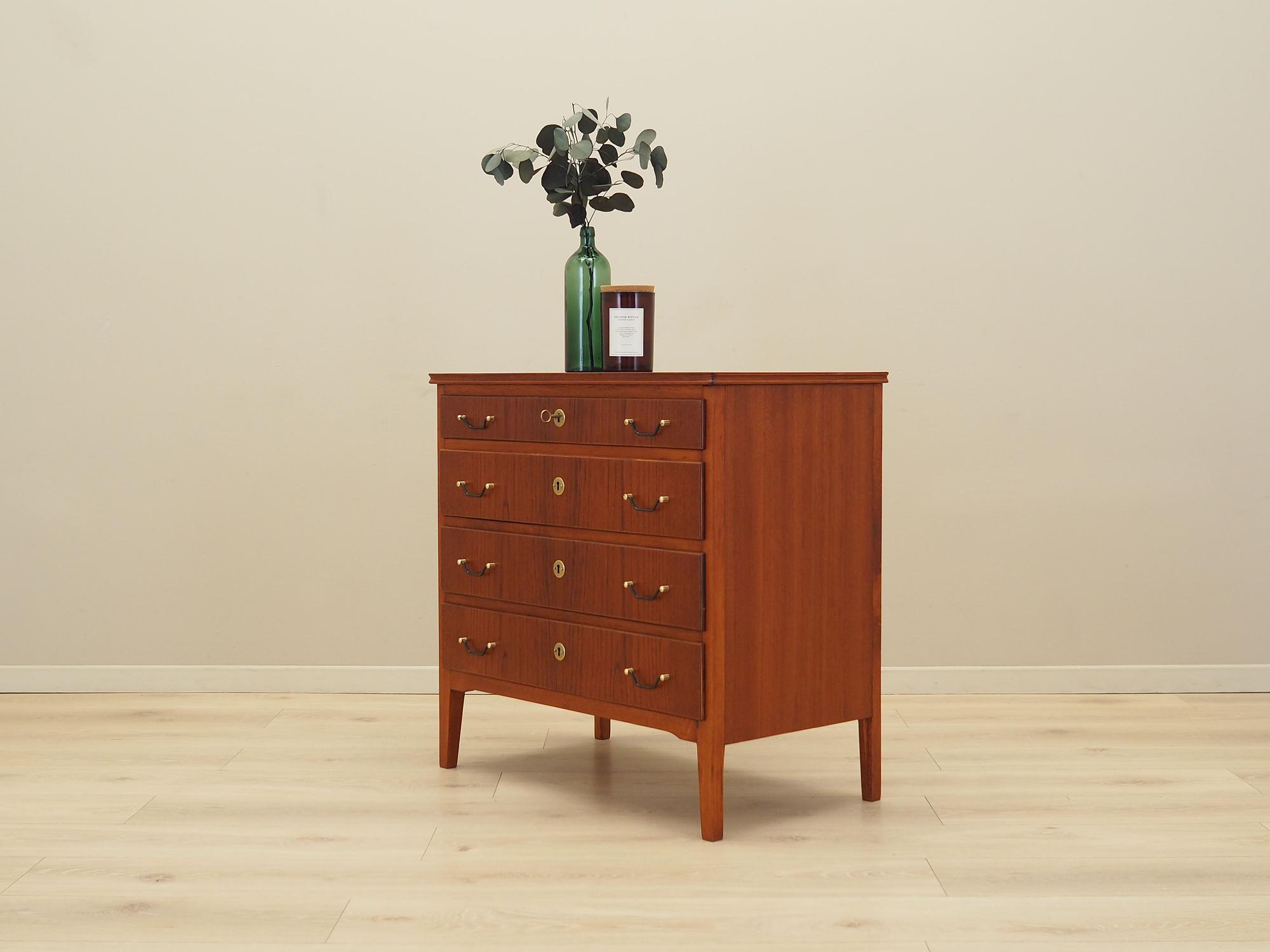 Chest of drawers Teak wood 1970s 2