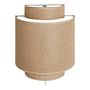 Wandleuchte Rawa Linen Rattan Braun 3
