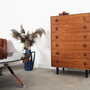 Vintage chest of drawers Teak wood Brown 1960s 3
