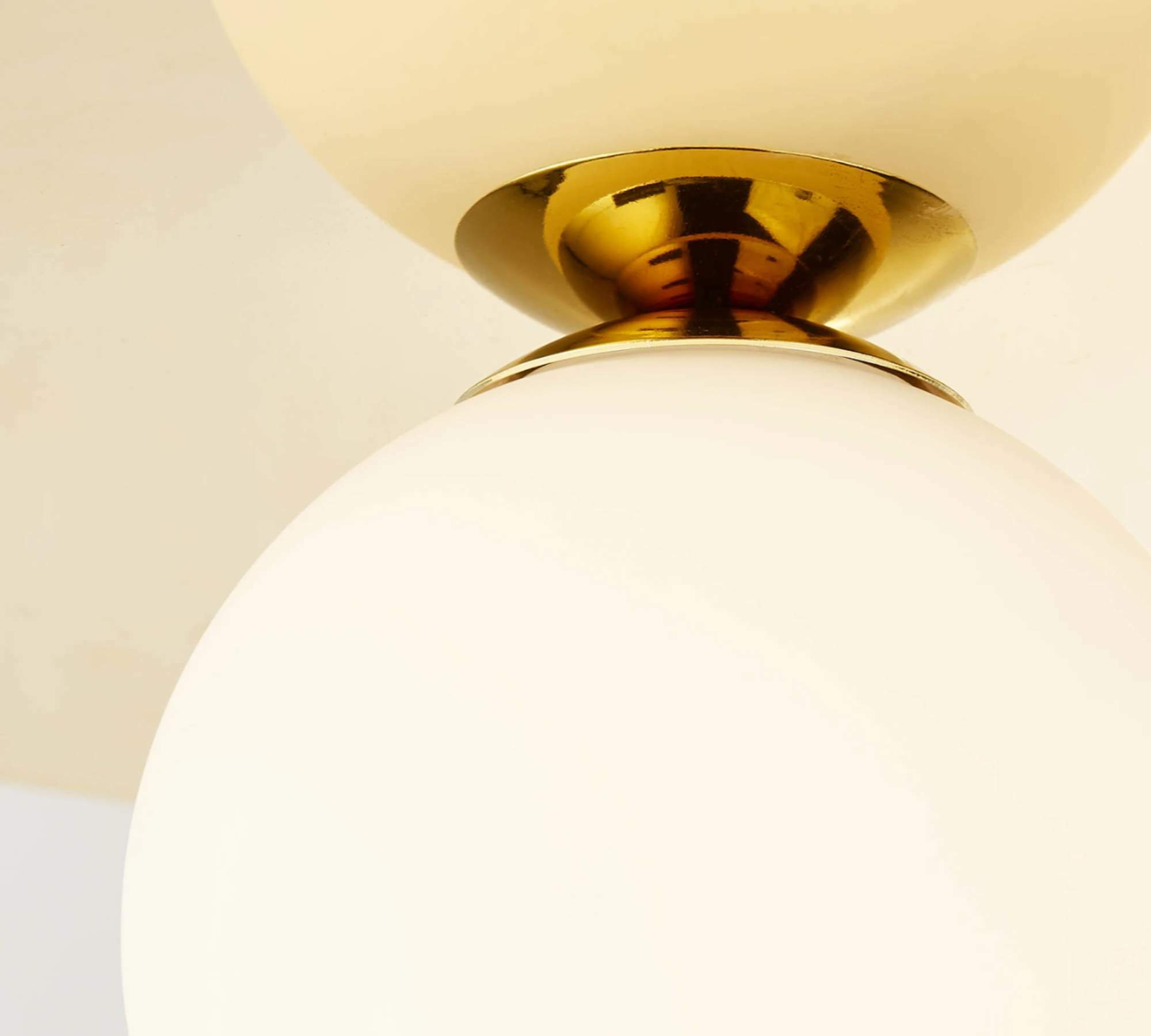 Wandleuchte 1-flammig Metall Milchglas 3