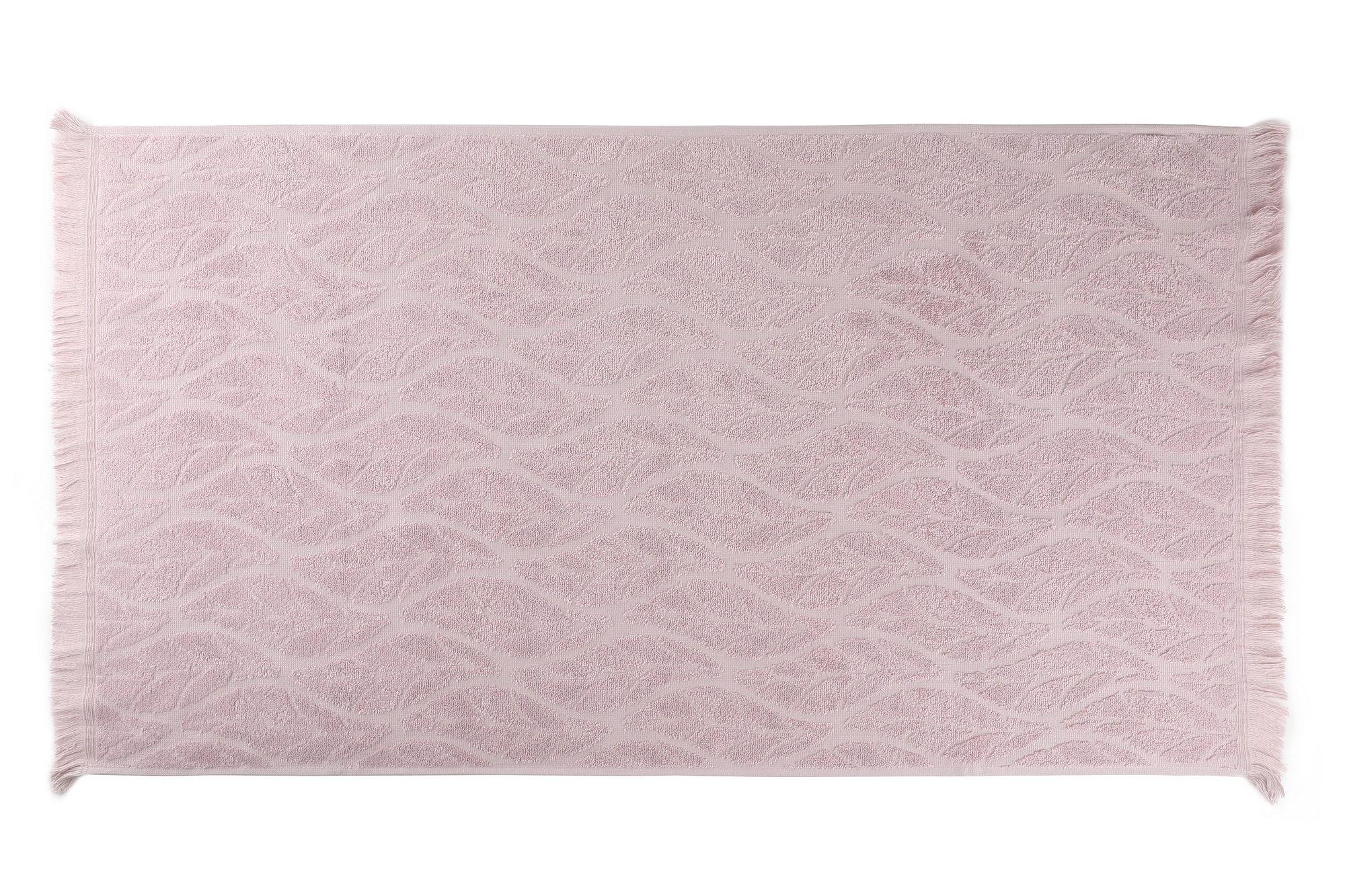 Leaf Bath Towels Cotton Plum 2