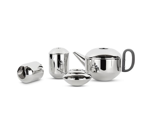 Form Teekanne Edelstahl Bakelite Silber 3