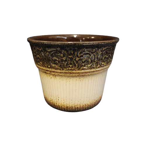 Vintage 809-13 Blumentopf Keramik Creme 0