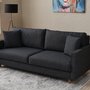 Modernes Sofa 3-Sitzer Anthrazit 0