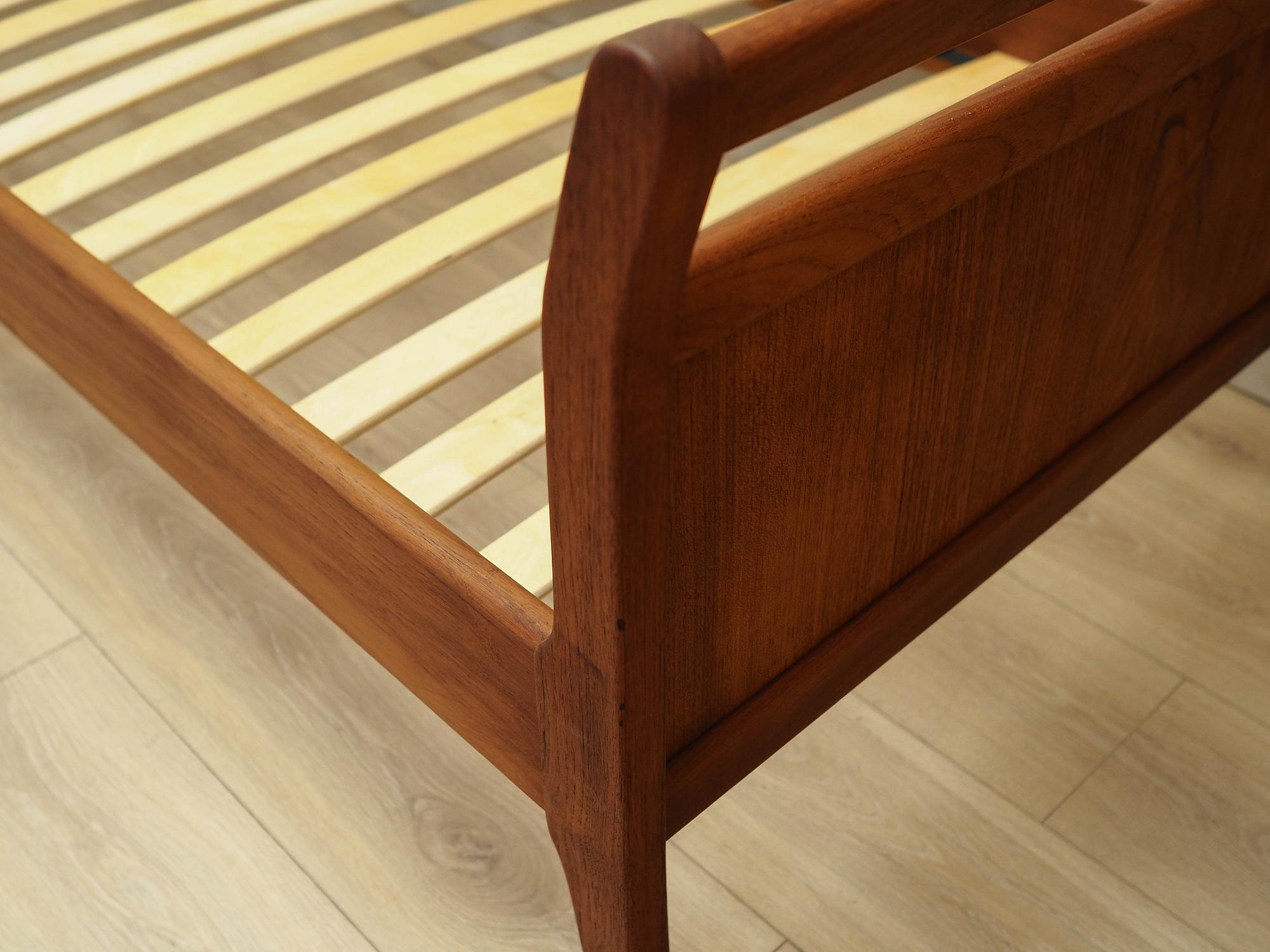 Bed Teak Brown 1970s 9