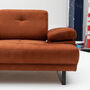 Sofa 2-Sitzer Textil Orange 7