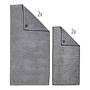 Towel Deluxe Prime Set of 4 Cotton Fabric Grey 1