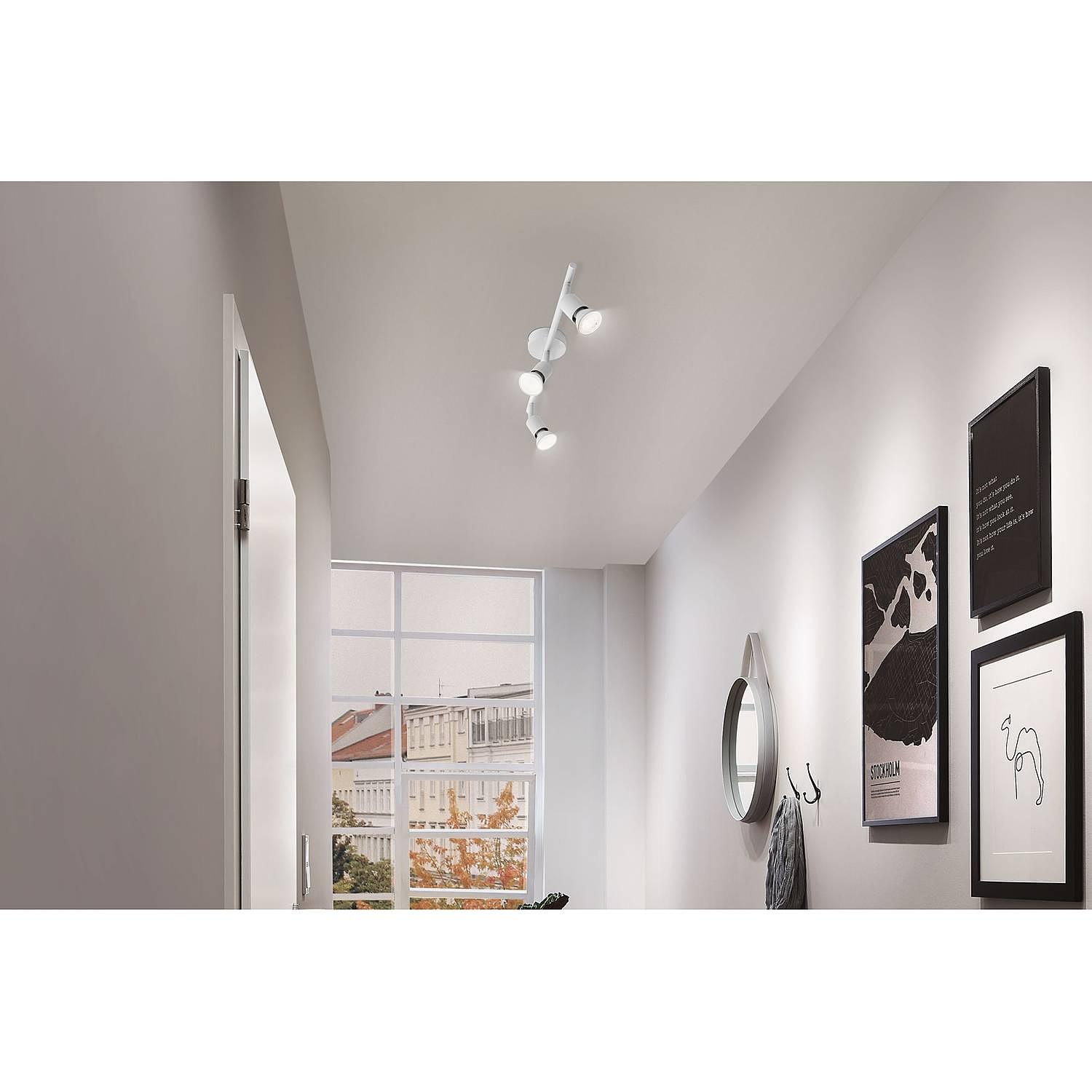 Carolina VII Ceiling Light Aluminium White 4