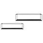 2x Wandregal Tarifa Metall Schwarz 0