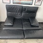 Sofa Leder Schwarz 2