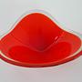 Platte Muranoglas Rot 1960er Jahre 4