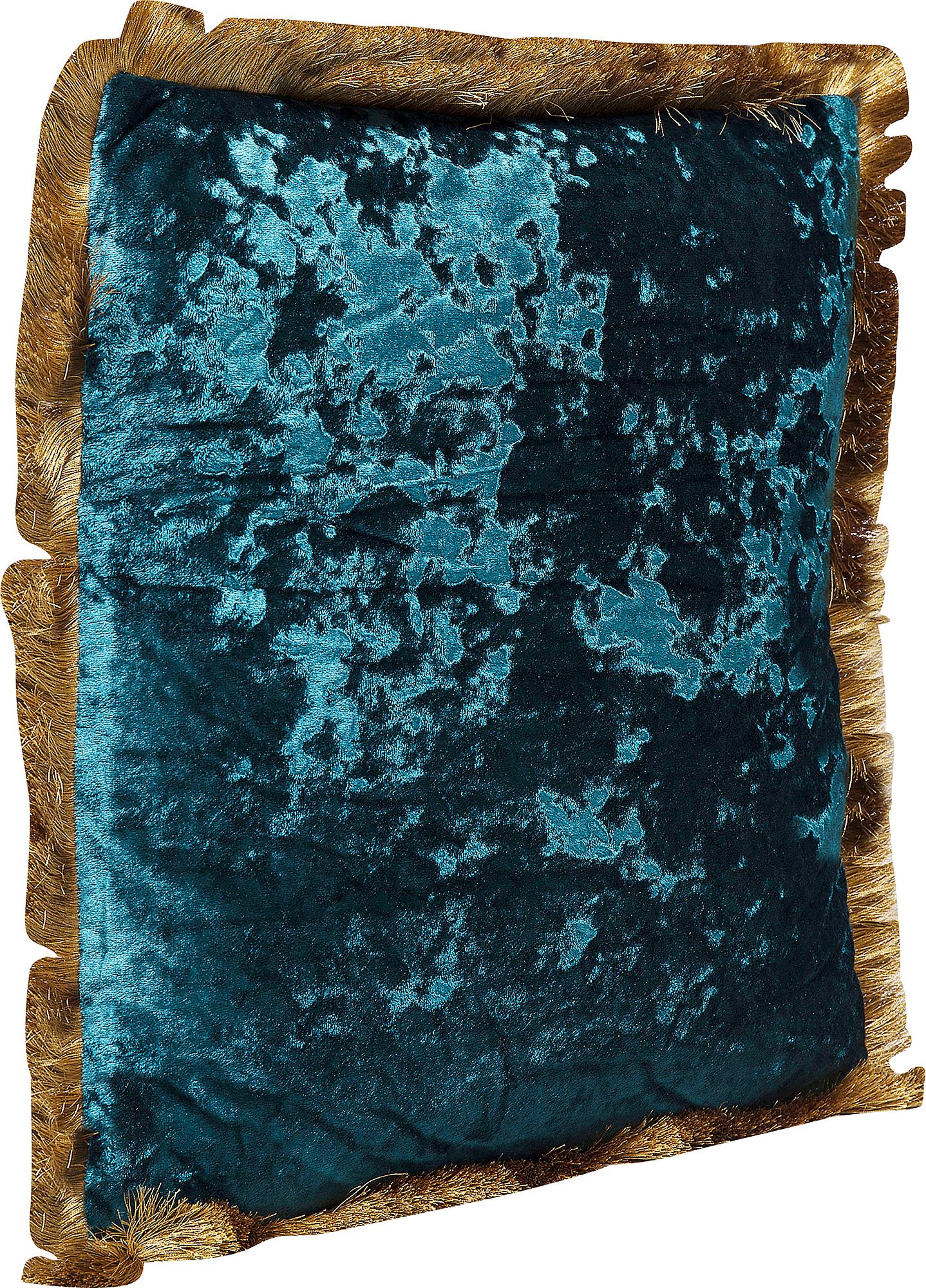 Cannes Decorative Cushion Petrol Blue 45x8x45cm 4