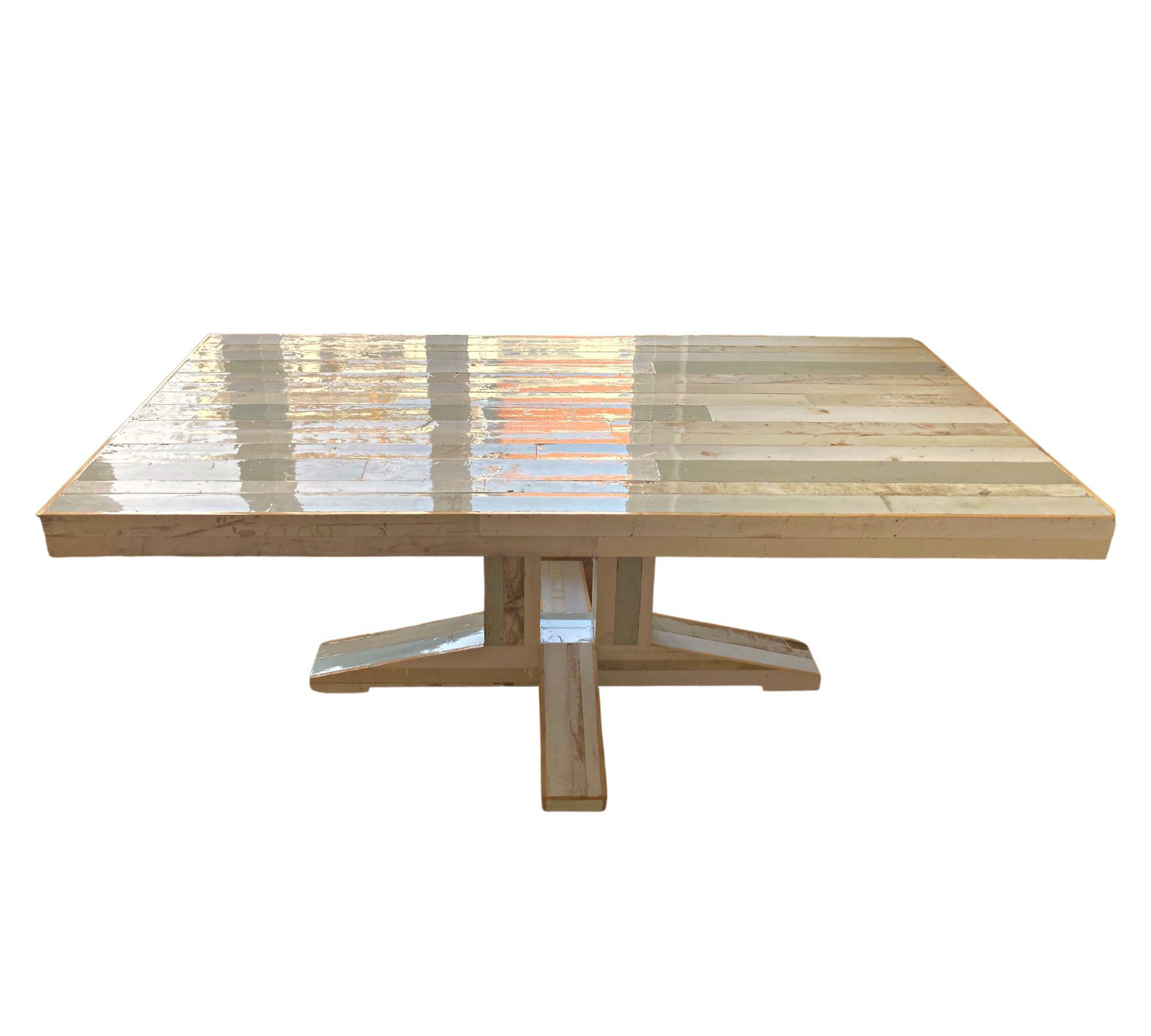 Piet Hein Eek Scrapwood Canteen Esstisch Holz Beige  0