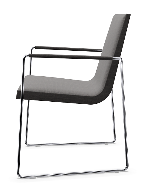 Lineal Armlehnstuhl Grau 2