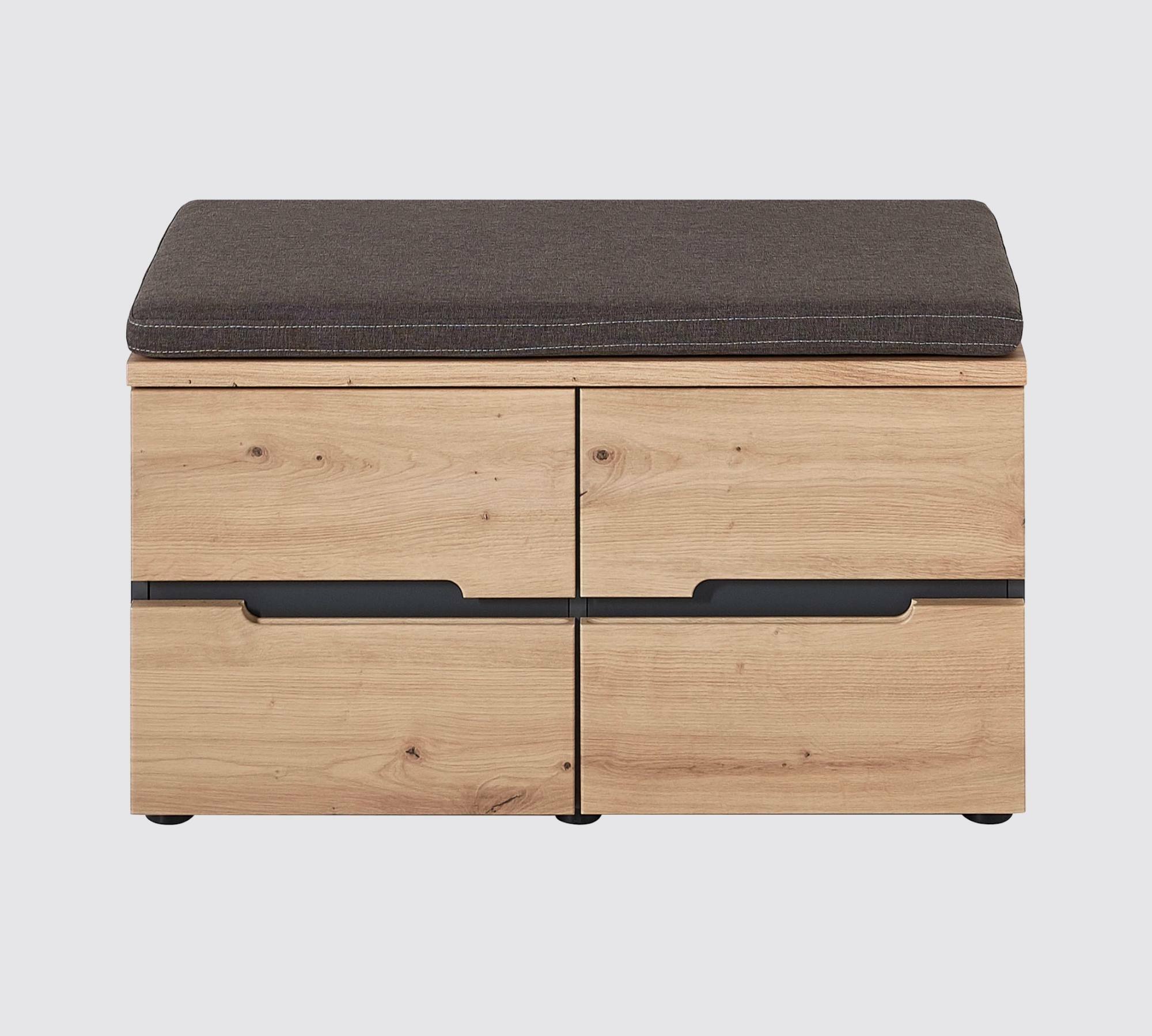 Garderobenbank Eiche Artisan inkl Sitzkissen 1
