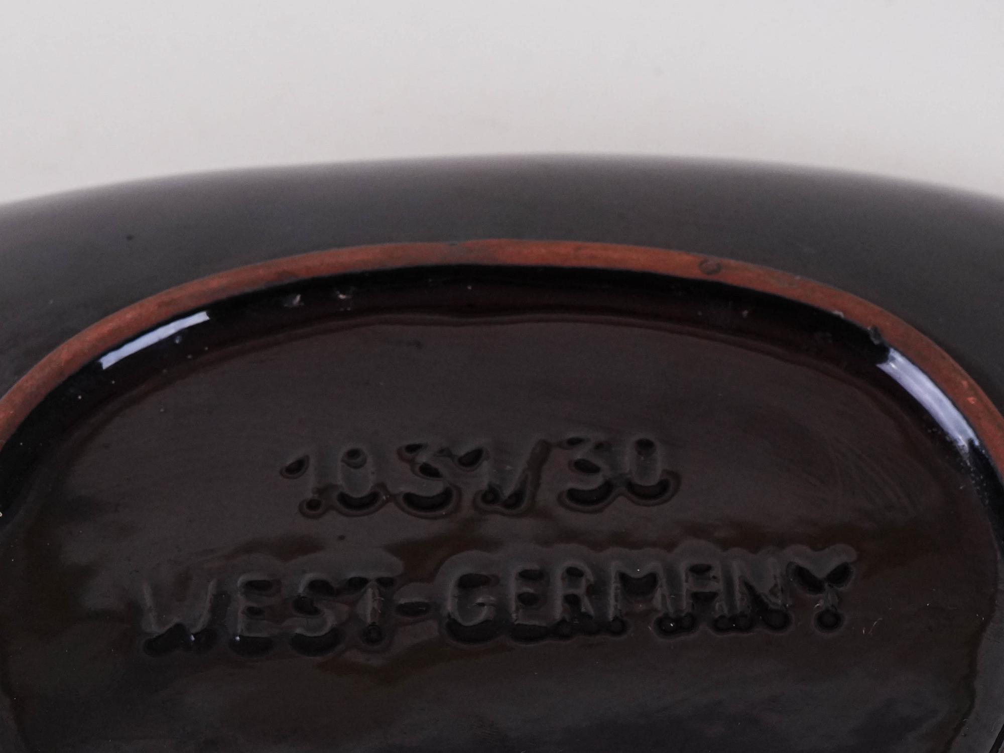 Keramikteller Grün 1960er Jahre 3