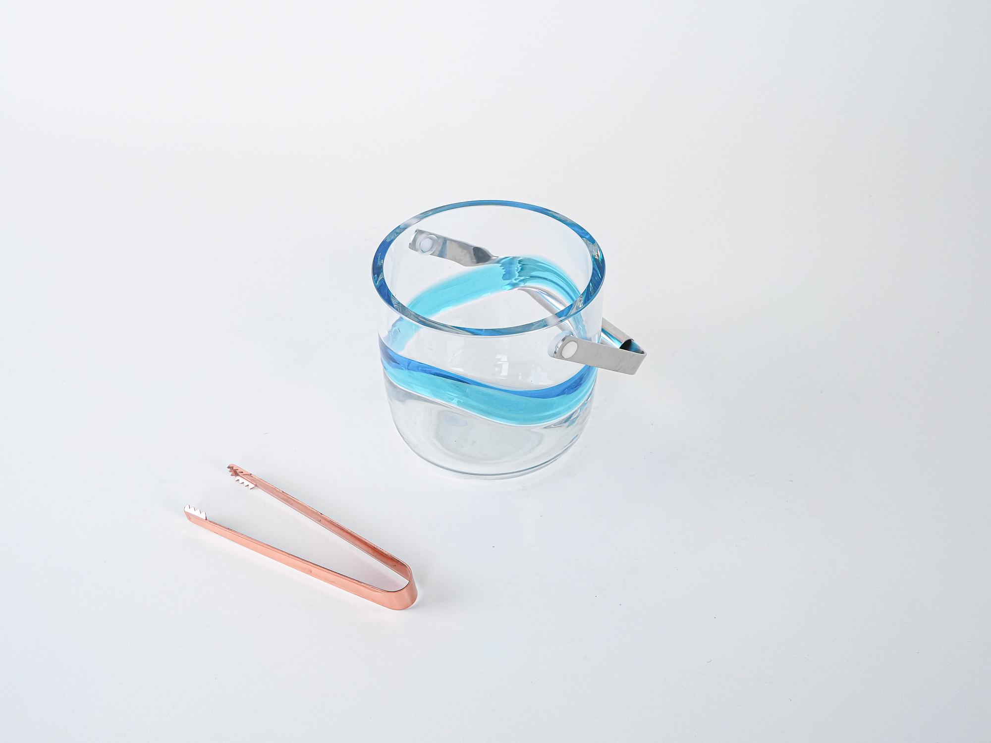 Eiswürfelbehälter aus Glas 1970er Jahre 3