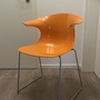 Loop Stuhl Kunststoff Stahl Orange 0