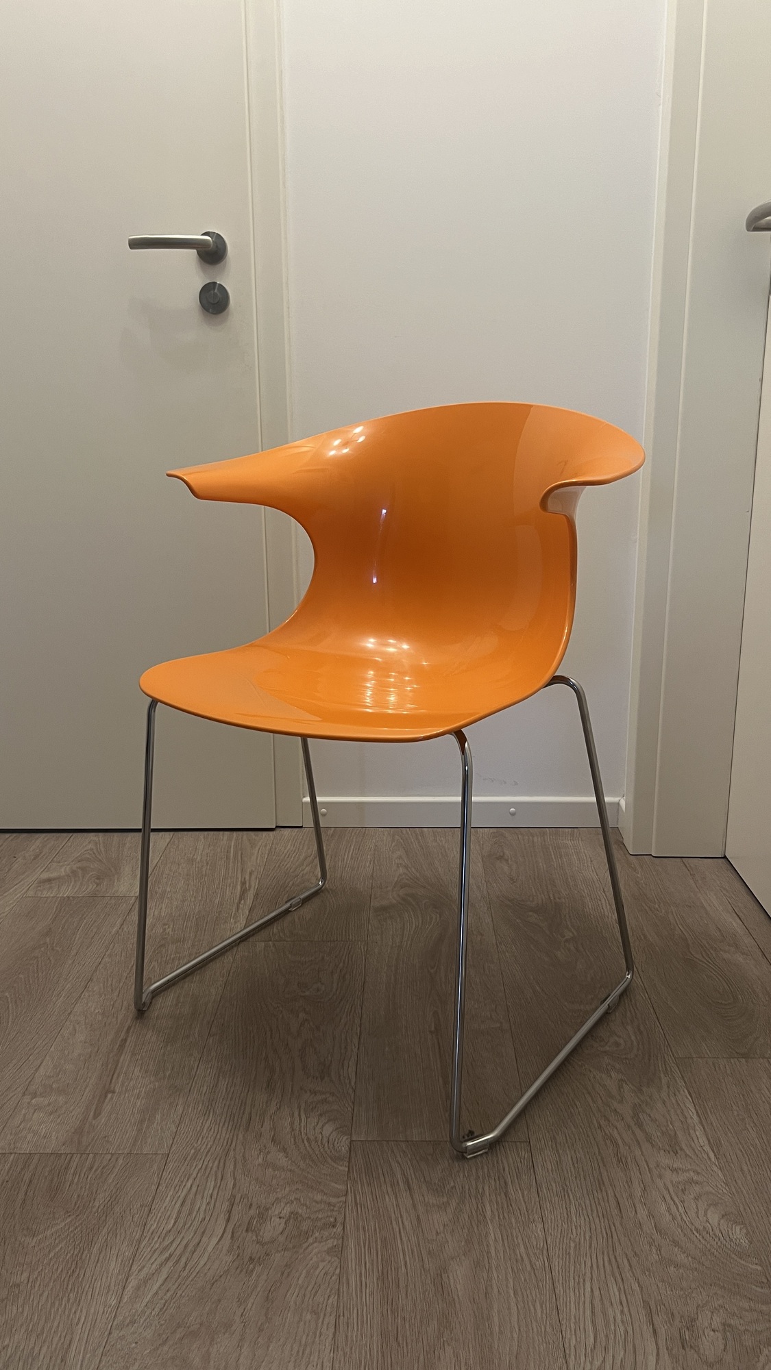 Loop Stuhl Kunststoff Stahl Orange 0