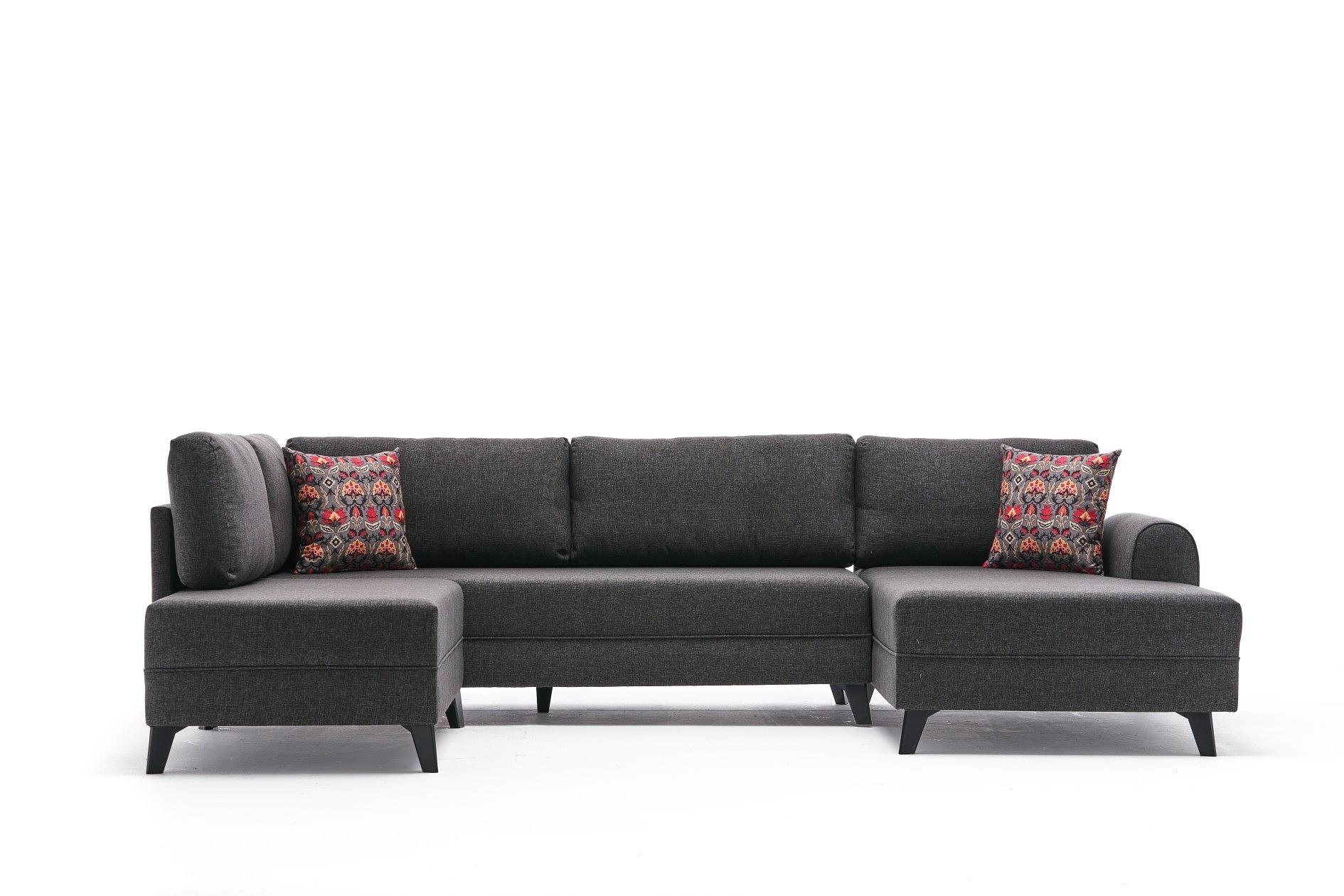 Belen Schlafsofa 4-Sitzer Anthrazit 5