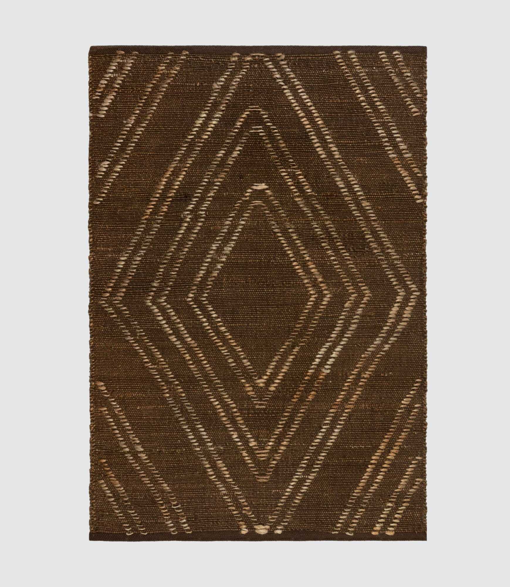 Jute-Teppich Trey Handgewebt Natur 160 x 230 cm 1