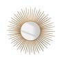 Runder Spiegel Eisen Glas Gold 1