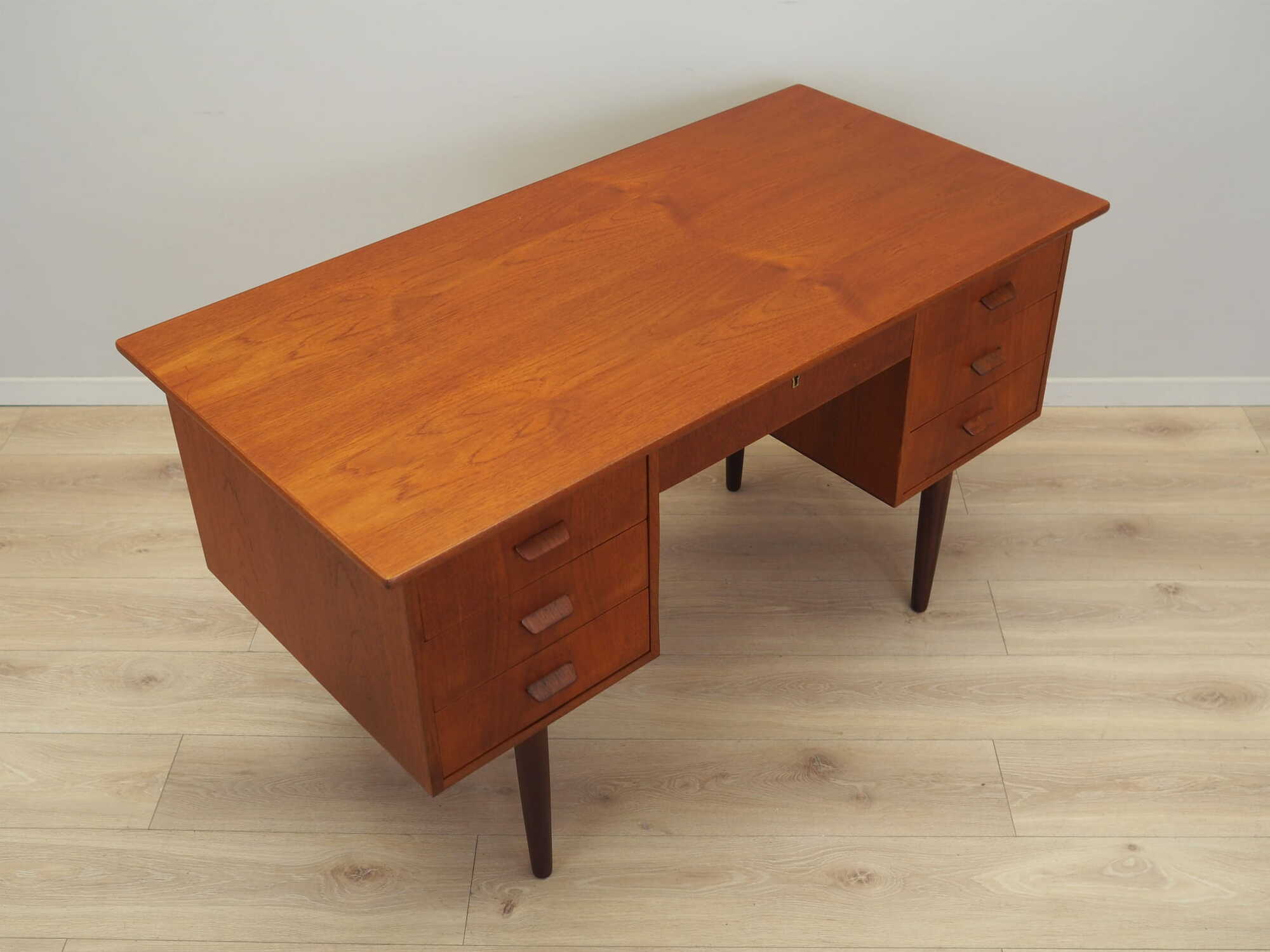 Vintage Teakwood Desk Brown 1970s 6