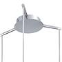 Pendant lamp Bolsano II Glass / Steel 3-light 2
