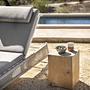 SCOOP Sun Lounger White Silver Cushion Cloud 1
