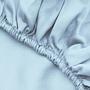 Fitted sheet cotton light blue 100cm x 200cm 0
