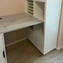 Schreibtisch mit Aufbewahrung Holz Weiß 6