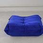 Togo Poltrona e Pouf Set Velluto Blu Cobalto 5