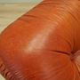 Sofa Leather Red 1970s 10