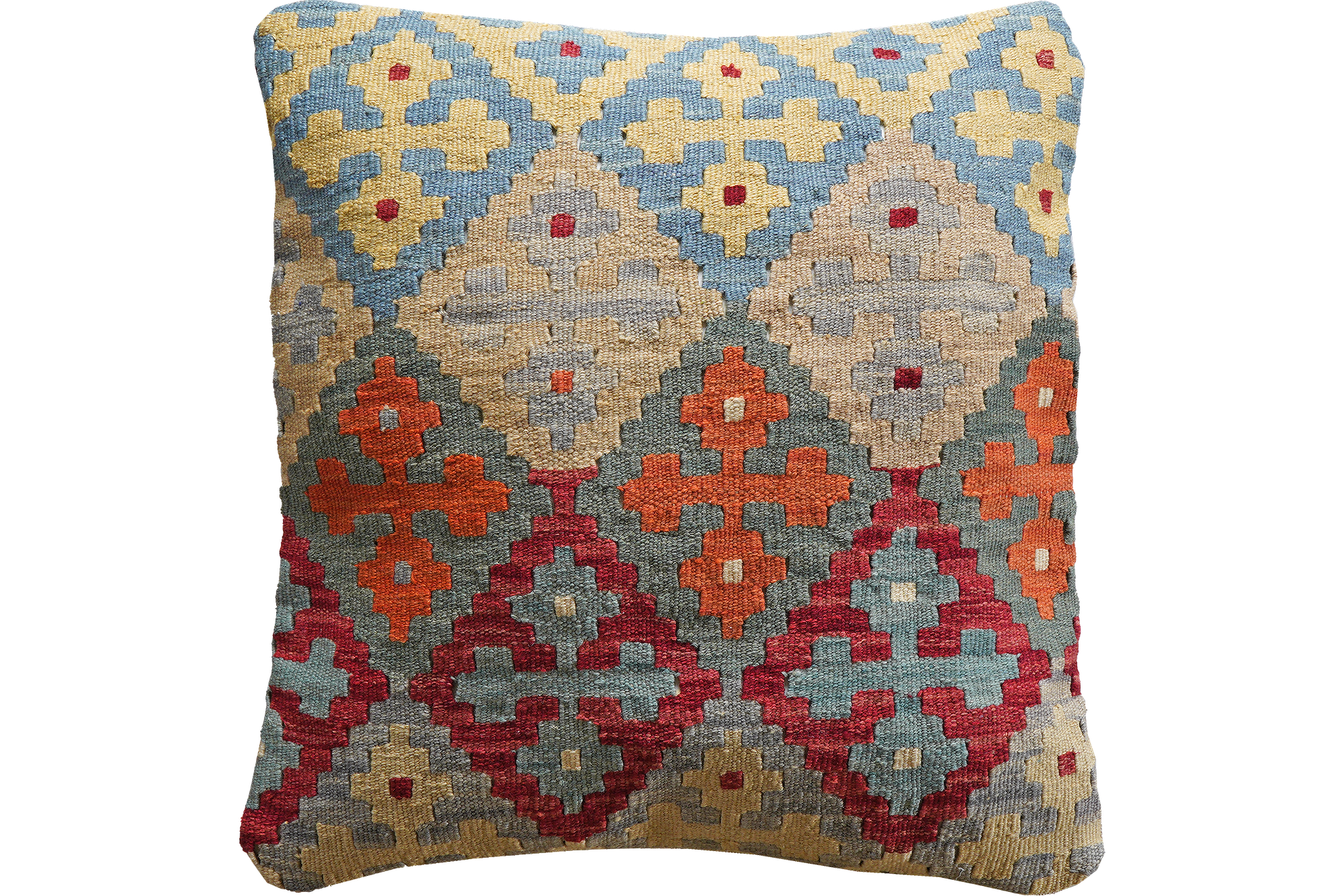 Rug Pillow Wool Cotton Multicolored 0