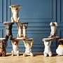Coffee Table Animal Bear Beige Black 33 cm 4