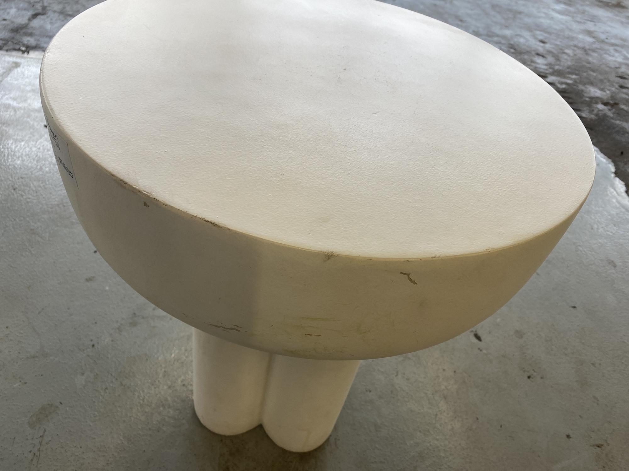 Crown-Table Fiber-Concrete Bone White 3
