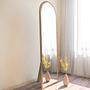 Emma Standing Mirror Walnut Brown 50cmx 160cm 0