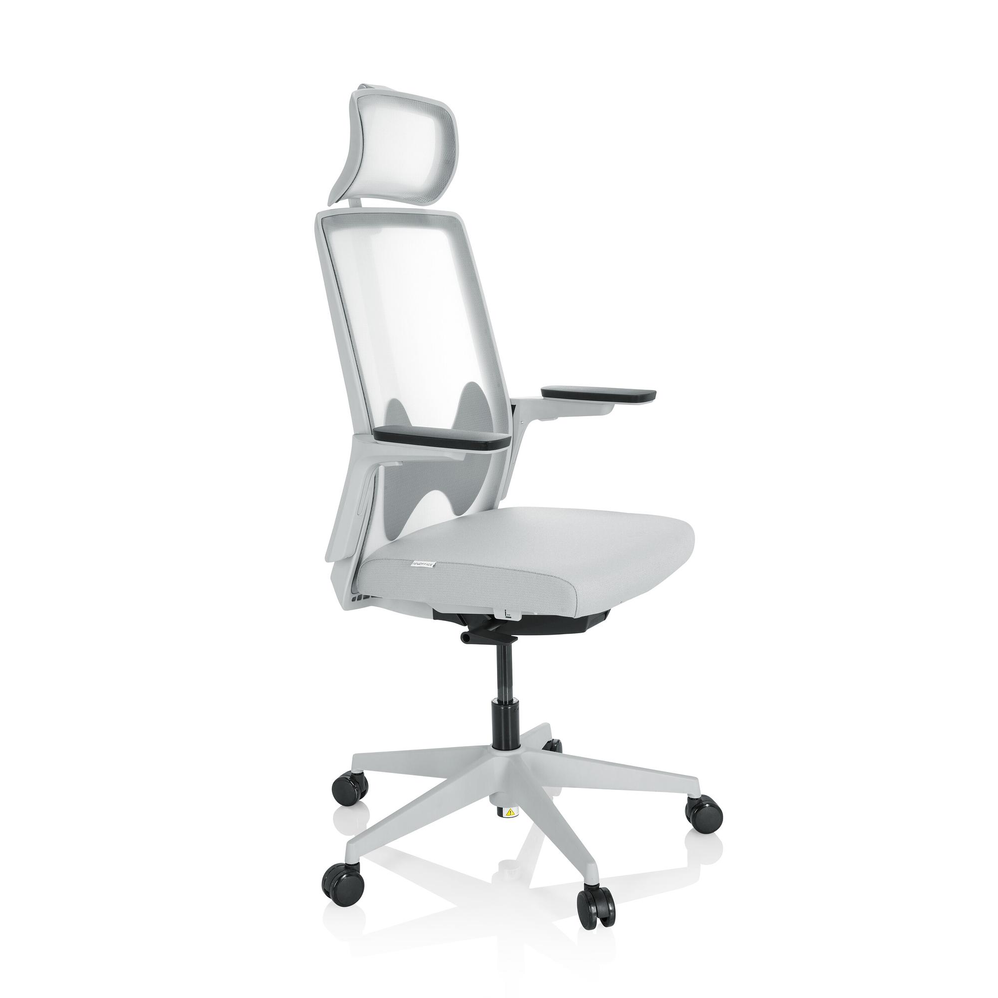 ARCEO W Bürostuhl Netzstoff Grau 8