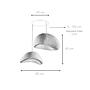 2-Flammig Wabi Sabi Plasterglows Pendelleuchte Beton Grau 7