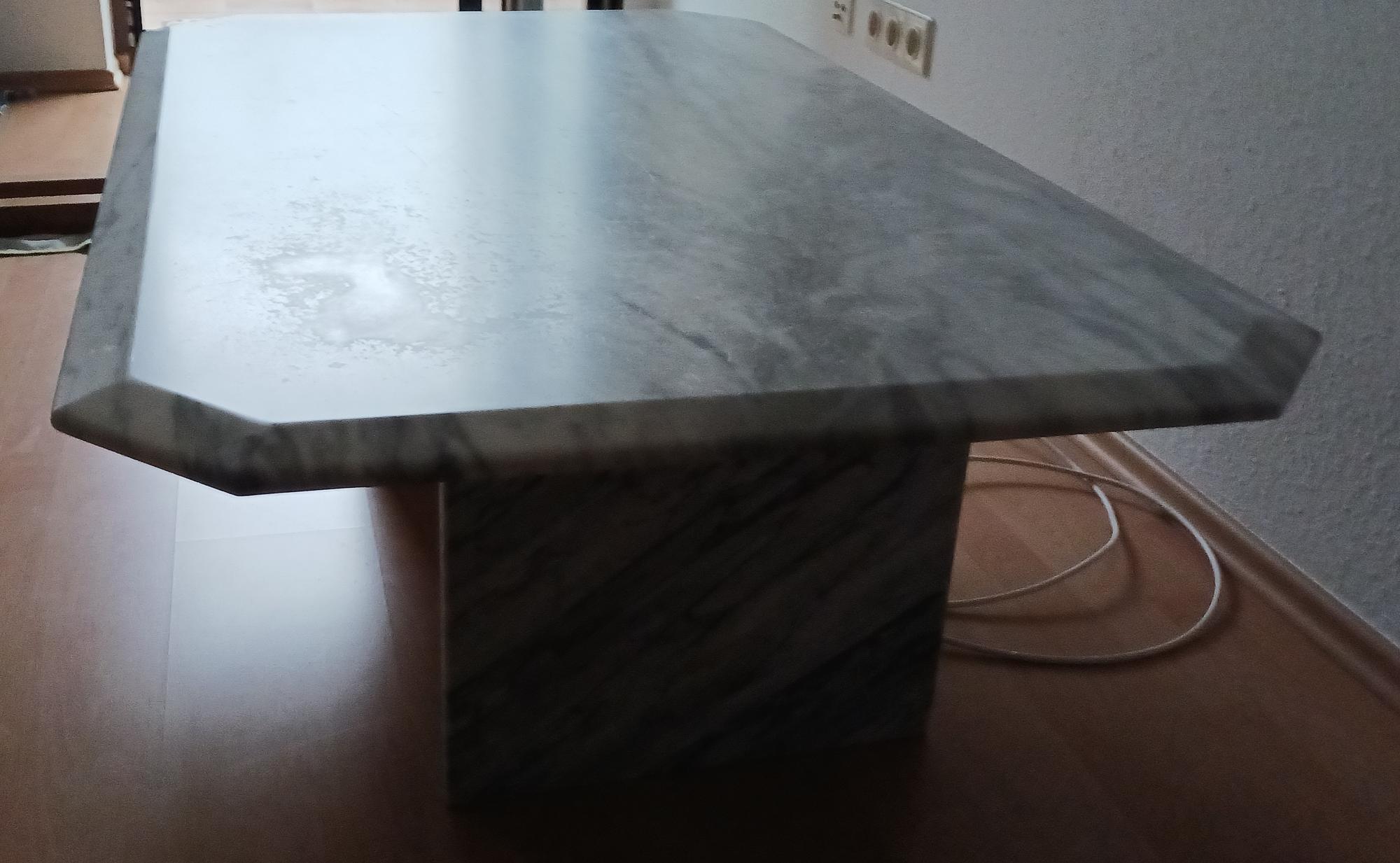 Couchtisch Marmor Grau Weiß  3